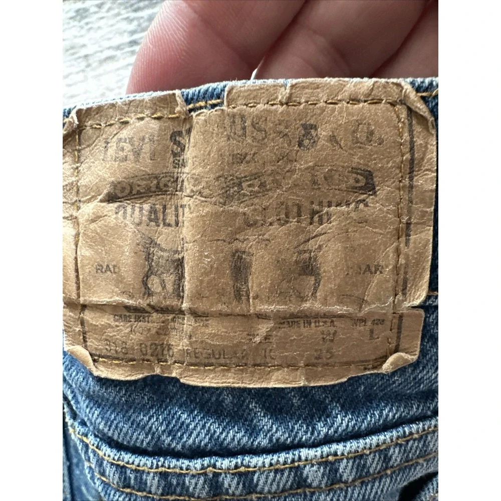 Levis Vintage ORANGE TAB Jeans Boys Blue Size 10(Fit22x23)Rare Straight Leg 1997